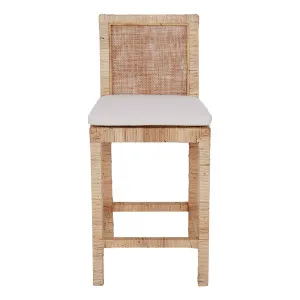 Dallas Bar Chair in Rattan Natural by OzDesignFurniture, a Bar Stools for sale on Style Sourcebook