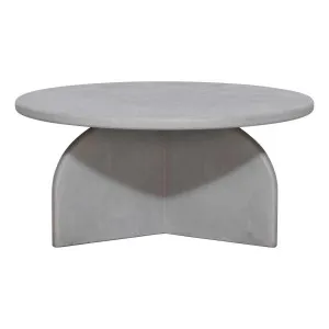 Kai Coffee Table 70cm in Light Grey Concrete Render by OzDesignFurniture, a Coffee Table for sale on Style Sourcebook