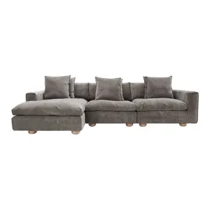 Tully Muse Mink Chaise Sofa - 3 Seater by James Lane, a Sofas for sale on Style Sourcebook