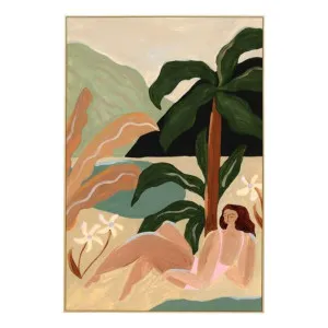 Island Green 1 Box Framed Canvas in 62 x 92cm by OzDesignFurniture, a Painted Canvases for sale on Style Sourcebook