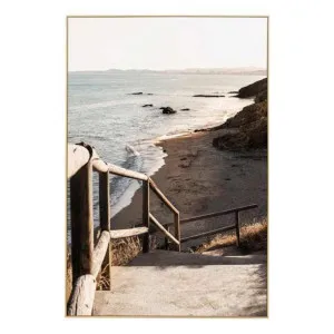 Spanish Coastline Box Framed Canvas in 42 x 62cm by OzDesignFurniture, a Painted Canvases for sale on Style Sourcebook