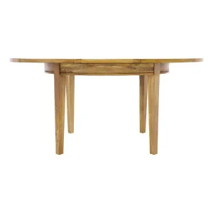 Mango Creek Round Ext Dining Table 100-140cm in Clear by OzDesignFurniture, a Dining Tables for sale on Style Sourcebook