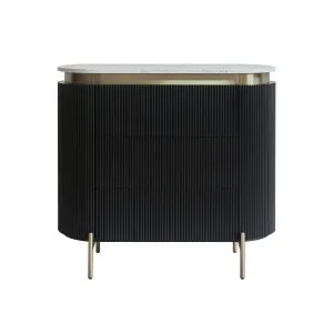 Monte Carlo 3 Drawer Chest - Black by CAFE Lighting & Living, a Cabinets, Chests for sale on Style Sourcebook