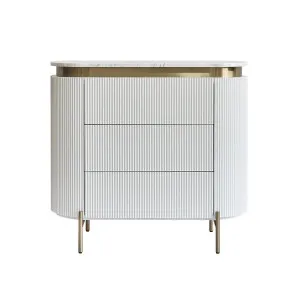 Monte Carlo 3 Drawer Chest - White by CAFE Lighting & Living, a Cabinets, Chests for sale on Style Sourcebook