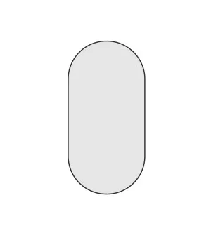 Heaven Pill Framed Bathroom Mirror 100cm x 50cm - 3 colours available White No Demister by Luxe Mirrors, a Vanity Mirrors for sale on Style Sourcebook