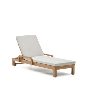 Sonsaura sun lounger made from solid eucalyptus wood FSC 100% by Kave Home, a Outdoor Chairs for sale on Style Sourcebook