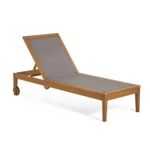 Caterin solid eucalyptus wood outdoor sun lounger in green, FSC 100% by Kave Home, a Outdoor Chairs for sale on Style Sourcebook