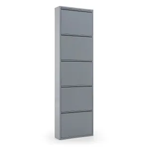 Shoe rack Ode 50 x 168,5 cm 5 doors grey by Kave Home, a Storage Units for sale on Style Sourcebook