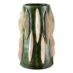 Arushi Vase Large 20x33cm in Emerald/Natural by OzDesignFurniture, a Vases & Jars for sale on Style Sourcebook