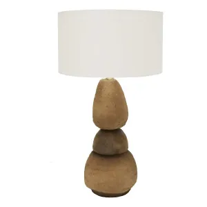 Pebble Table Lamp 20x70cm in Natural by OzDesignFurniture, a Table & Bedside Lamps for sale on Style Sourcebook