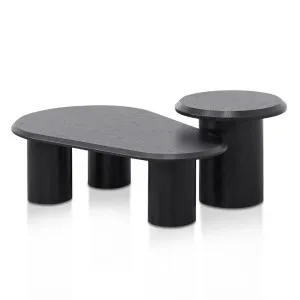 Santiago Nestled Coffee Table Set - Black by Calibre Furniture, a Coffee Table for sale on Style Sourcebook