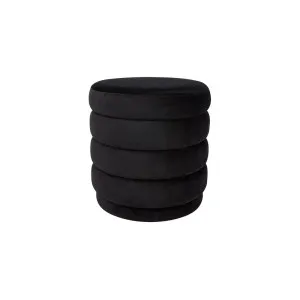 Demi Stool - Black Velvet by CAFE Lighting & Living, a Ottomans for sale on Style Sourcebook