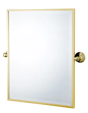 Turner Hastings Mayer Framed Pivot Rectangular Mirror Brushed Brass 495X610mm by Turner Hastings, a Mirrors for sale on Style Sourcebook