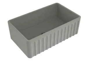 Turner Hastings Novi Ribbed Farmhouse Butler Sink Concrete Look 765mm by Turner Hastings, a Basins for sale on Style Sourcebook