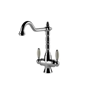 Turner Hastings Providence Double Sink Mixer 291mm Chrome (Ceramic Handle) by Turner Hastings, a Bathroom Taps & Mixers for sale on Style Sourcebook