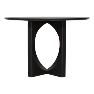 Duke Dining Table 150cm in Mangowood Black by OzDesignFurniture, a Dining Tables for sale on Style Sourcebook