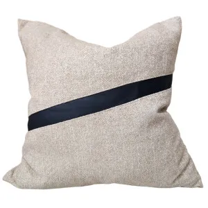 RESTOCK EARLY OF NOV - Urban Chic 55cm Square - Black Strap by Macey & Moore, a Cushions, Decorative Pillows for sale on Style Sourcebook