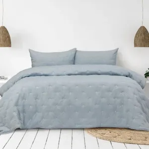 Ardor Boudoir Saladin Chambray 3 Piece Comforter Set by null, a Quilt Covers for sale on Style Sourcebook