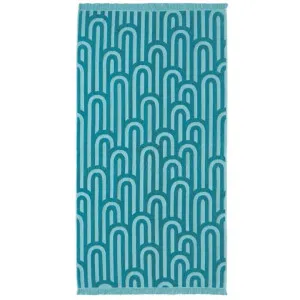 Bambury HiLo Arcade Turquoise Beach Towel by null, a Outdoor Accessories for sale on Style Sourcebook