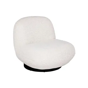 Felicity Swivel Occasional Chair - Ivory Boucle by CAFE Lighting & Living, a Chairs for sale on Style Sourcebook