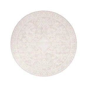 Neci Neutral Cream Plush Rollie Pollie Round Playmat by Miss Amara, a Persian Rugs for sale on Style Sourcebook