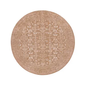 Tiki Brown Mustard Plush Rollie Pollie Round Playmat by Miss Amara, a Persian Rugs for sale on Style Sourcebook