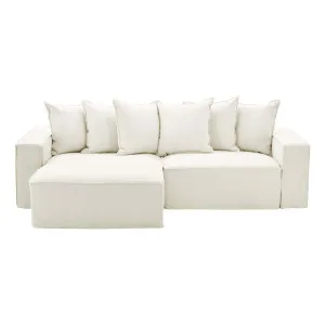 Ella 1.5 Seater Sofa + Chaise LHF in Lis White by OzDesignFurniture, a Sofas for sale on Style Sourcebook