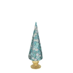 Florana Blue Floral Cone Tree Small by Florabelle Living, a Plants for sale on Style Sourcebook