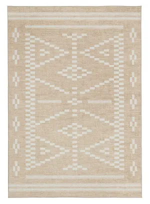 Marga Beige Ivory Indoor Outdoor Washable Rug by Miss Amara, a Other Rugs for sale on Style Sourcebook