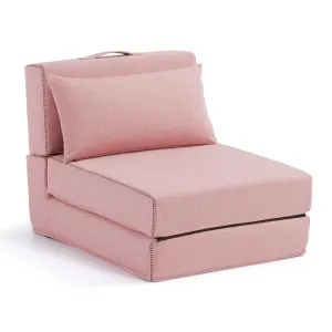 Arty pouffe bed in pink, 70 x 89 (200) cm by Kave Home, a Sofa Beds for sale on Style Sourcebook