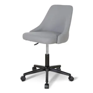 Ernesto Grey Fabric Office Chair - Black Base by Interior Secrets - AfterPay Available by Interior Secrets, a Chairs for sale on Style Sourcebook