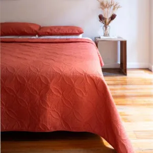 Morgan and Reid Petal Burnt Ochre Coverlet Set by null, a Quilt Covers for sale on Style Sourcebook