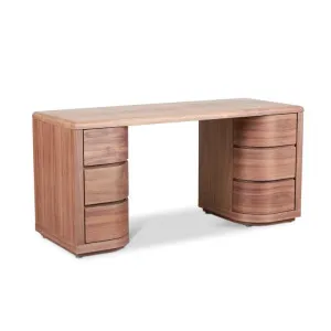 Aiza 1.6m Office Desk - Walnut by Interior Secrets - AfterPay Available by Interior Secrets, a Desks for sale on Style Sourcebook