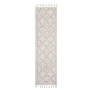 Saffron 33 Rug 80x300cm in Pink/Off White by OzDesignFurniture, a Contemporary Rugs for sale on Style Sourcebook