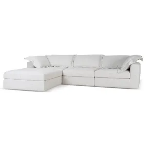 Daniyal 3 Seater Chaise Sofa - Silver Grey by Interior Secrets - AfterPay Available by Interior Secrets, a Sofas for sale on Style Sourcebook