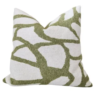 Asher Cushion 50cm Square - Oliver Green by Macey & Moore, a Cushions, Decorative Pillows for sale on Style Sourcebook