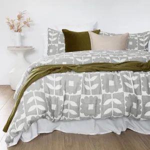 Bambury Bloom Grey Quilt Cover Set by null, a Quilt Covers for sale on Style Sourcebook