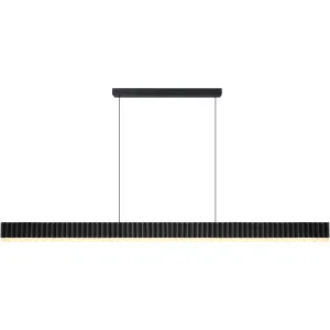 Calibo Prinia 1532mm LED Linear Pendant Light Black by Calibo, a Pendant Lighting for sale on Style Sourcebook