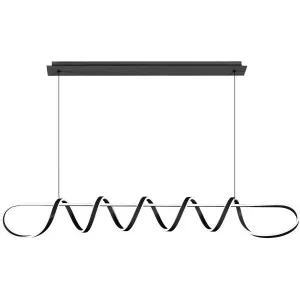 Calibo Bulbul 2000mm LED Linear Pendant Light Black by Calibo, a Pendant Lighting for sale on Style Sourcebook