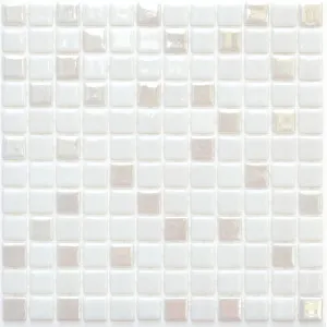 Jasper White Blend Glass Natural Product Mix Pearl Gloss Mosaic by Beaumont Tiles, a Mosaic Tiles for sale on Style Sourcebook