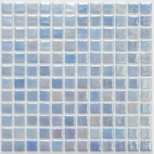 Miami Shimmer Blue Glass Natural Product Pearl Gloss Mosaic by Beaumont Tiles, a Mosaic Tiles for sale on Style Sourcebook