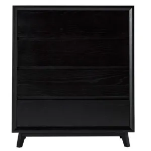 Morgan Oak Tallboy Black - 4 Drawer by James Lane, a Dressers & Chests of Drawers for sale on Style Sourcebook