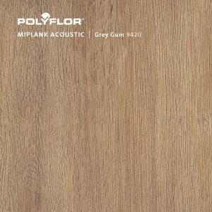 MiPlank- Grey Gum  (MiPlank Acoustic) by MiPlank, a Light Neutral Vinyl for sale on Style Sourcebook