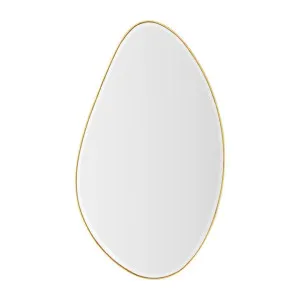 Ex Display - Pebble 120cm Organic Shaped Mirror - Brass by Interior Secrets - AfterPay Available by Interior Secrets, a Mirrors for sale on Style Sourcebook