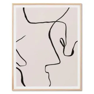 Ex Display - Lines Nude 2 Framed Wall Art Print by Interior Secrets - AfterPay Available by Interior Secrets, a Prints for sale on Style Sourcebook