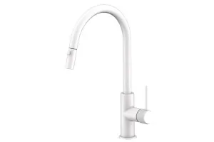 Soul Groove Pull Out Sink Mixer (Dual Spray), Matte White by ADP, a Bathroom Taps & Mixers for sale on Style Sourcebook