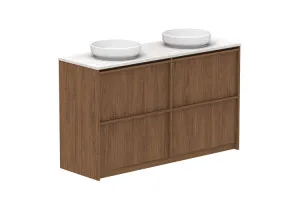 Eli 1500 All Drawer Double Bowl Vanity,Wall Hung, Florentine Walnut by ADP, a Vanities for sale on Style Sourcebook