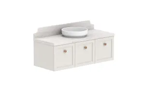 Mabel 1200 Wall Hung Centre Bowl, Wall Hung, Feather Grey  by ADP, a Vanities for sale on Style Sourcebook