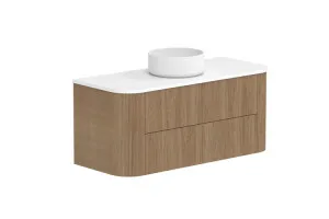 Thirroul 1200 Wall Hung Centre Bowl, Wall Hung, Prime Oak by ADP, a Vanities for sale on Style Sourcebook