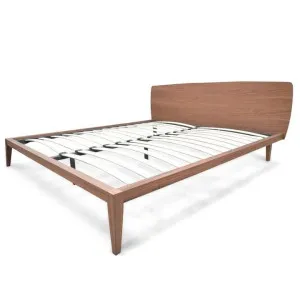 Penley Queen Wooden Bed Frame - Walnut - Last One by Interior Secrets - AfterPay Available by Interior Secrets, a Beds & Bed Frames for sale on Style Sourcebook